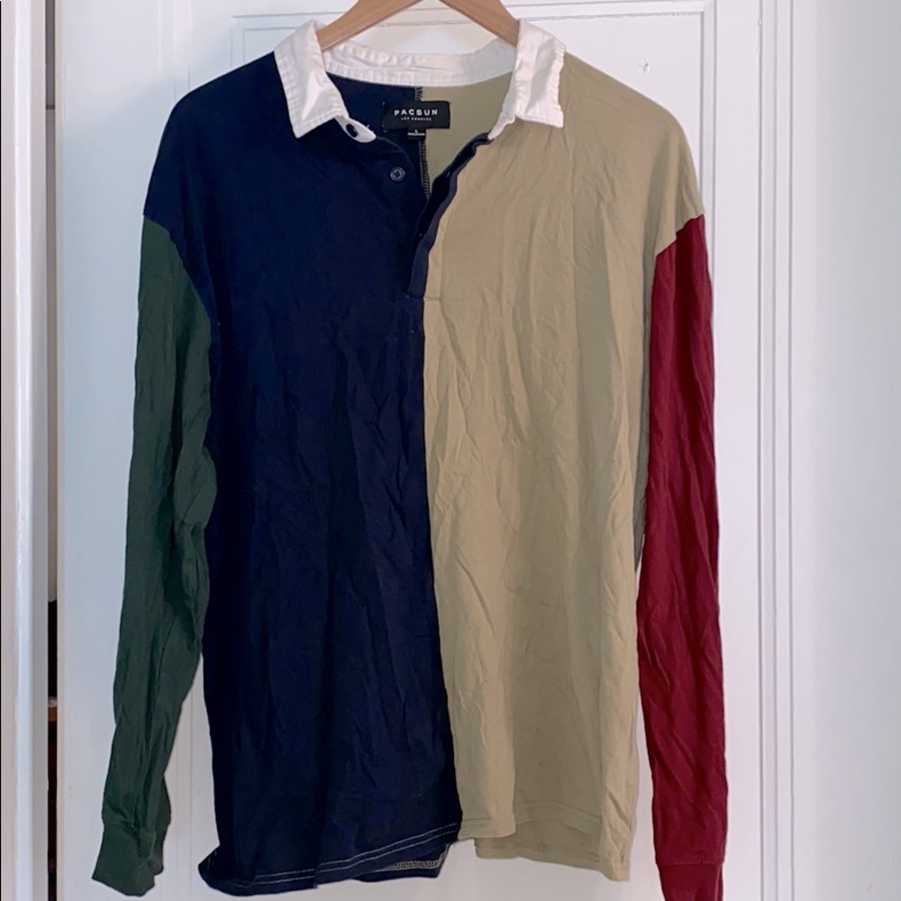 Pacsun color block long sleeve